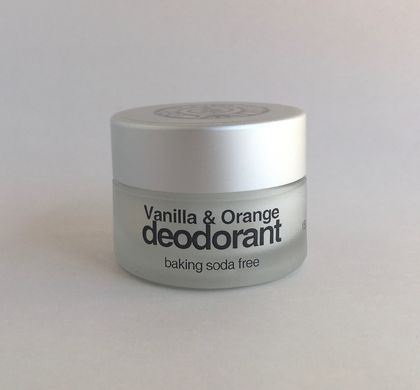 Baking Soda Free Deodorant, Vanilla & Orange 15g